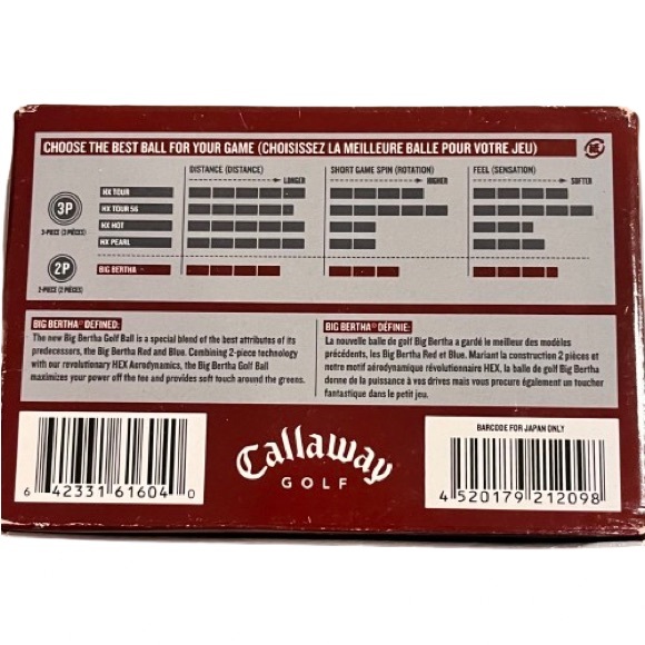 NWT- Callaway Big Bertha Golf Balls- One Dozen - Picture 3 of 6